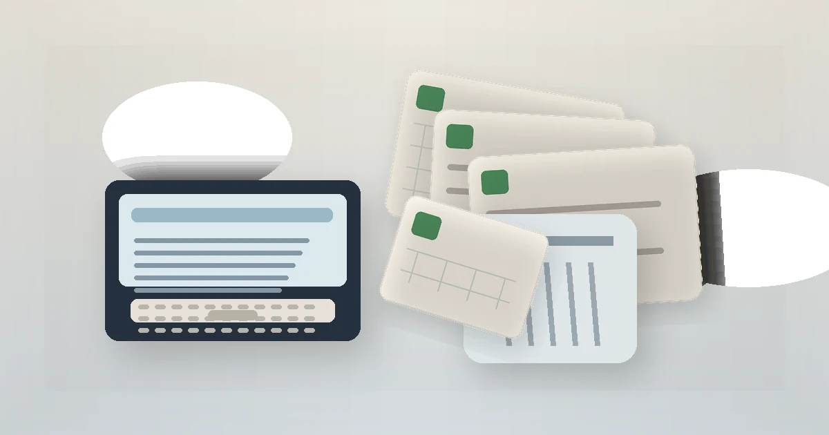 Original editorial still life related to How to Recover a Deleted Google Sheets File: a recovery folder, copied documents, and a recycle bin.