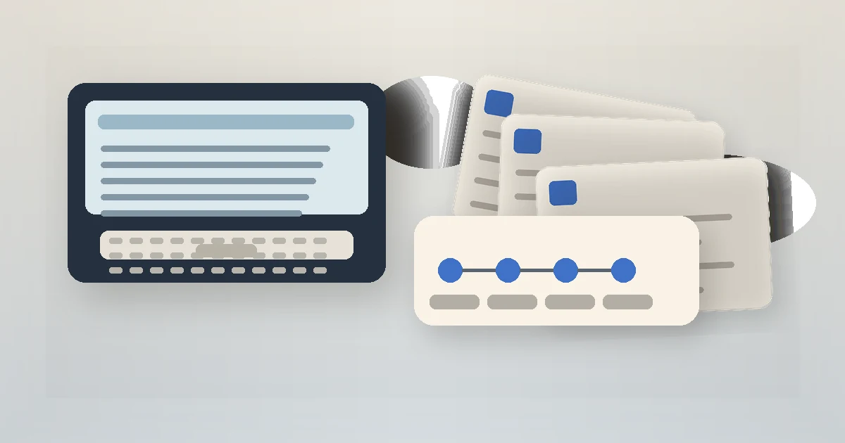Original editorial still life related to How to Recover an Overwritten Word Document: file version cards and a laptop workspace.
