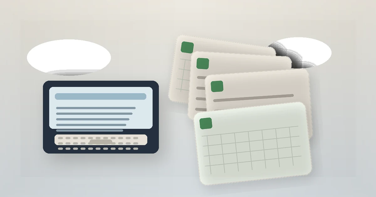 Original editorial still life related to How to Recover an Unsaved Excel File: a laptop desk with recovery documents and candidate copies.