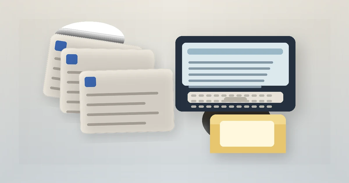 Original editorial still life related to How to Recover an Unsaved Word Document: a laptop desk with recovery documents and candidate copies.