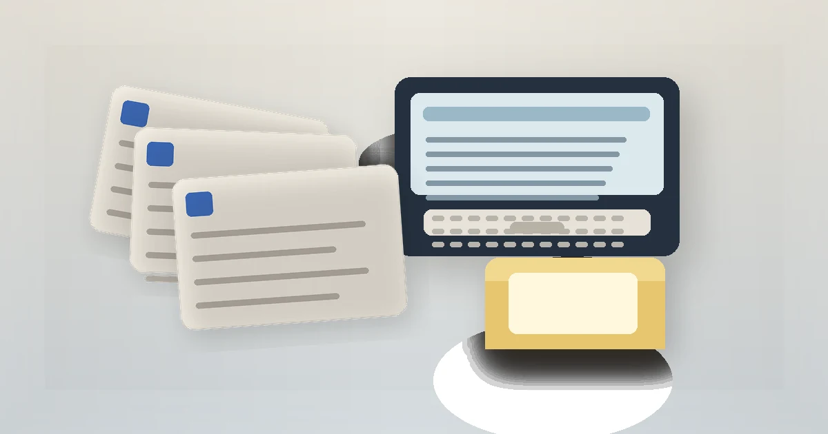 Original editorial still life related to Word Document Disappeared After an Update: Where to Look: a laptop desk with recovery documents and candidate copies.